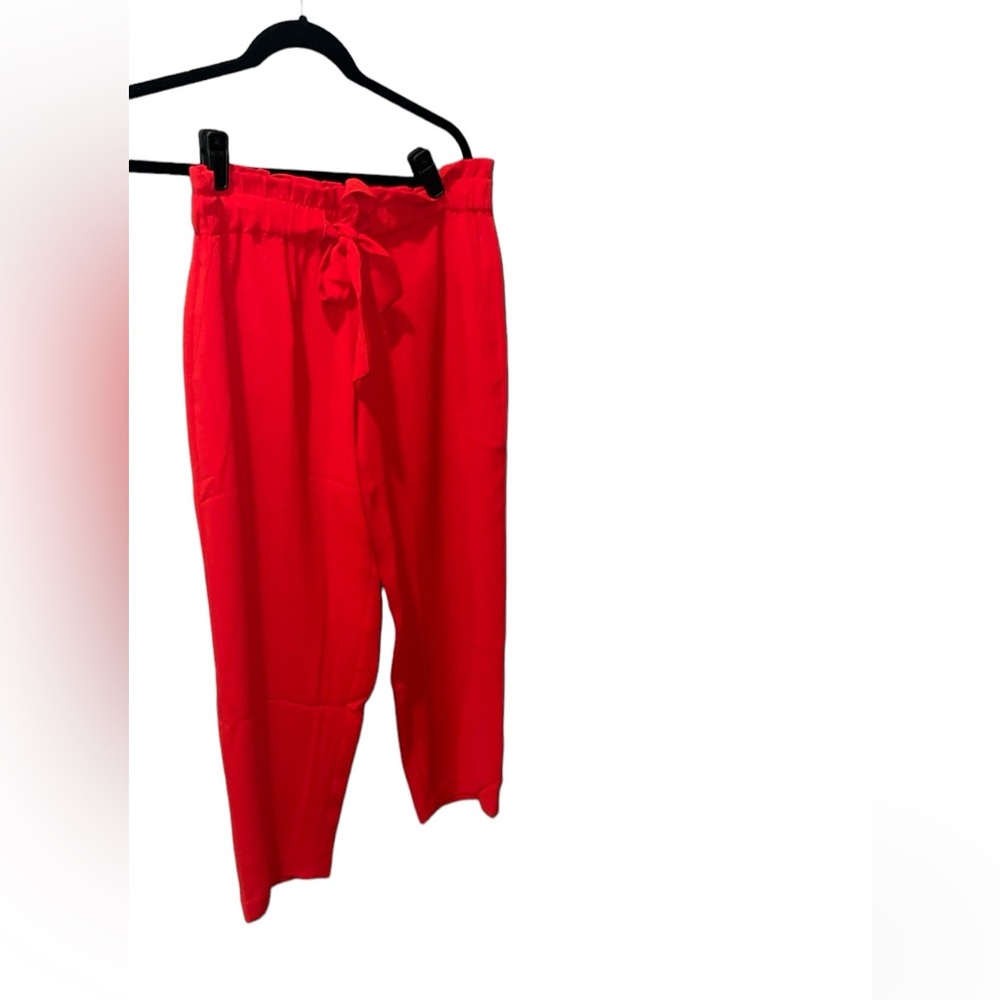 Loft, Size small, red pants. Tie belt waist‎ - Picture 2 of 4
